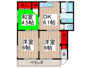 レストンＢ棟(2・3号室)の物件間取画像